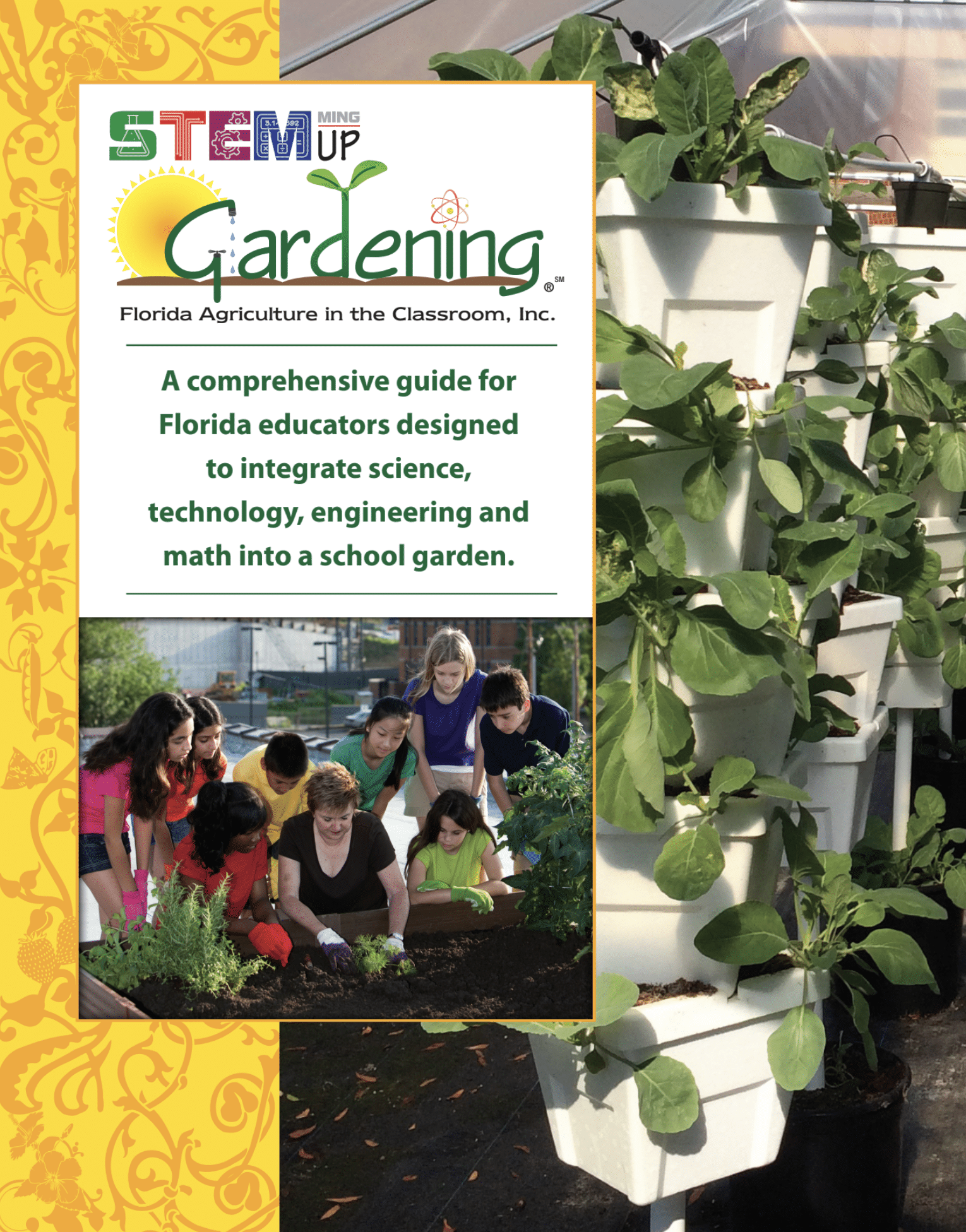 STEM up gardening book